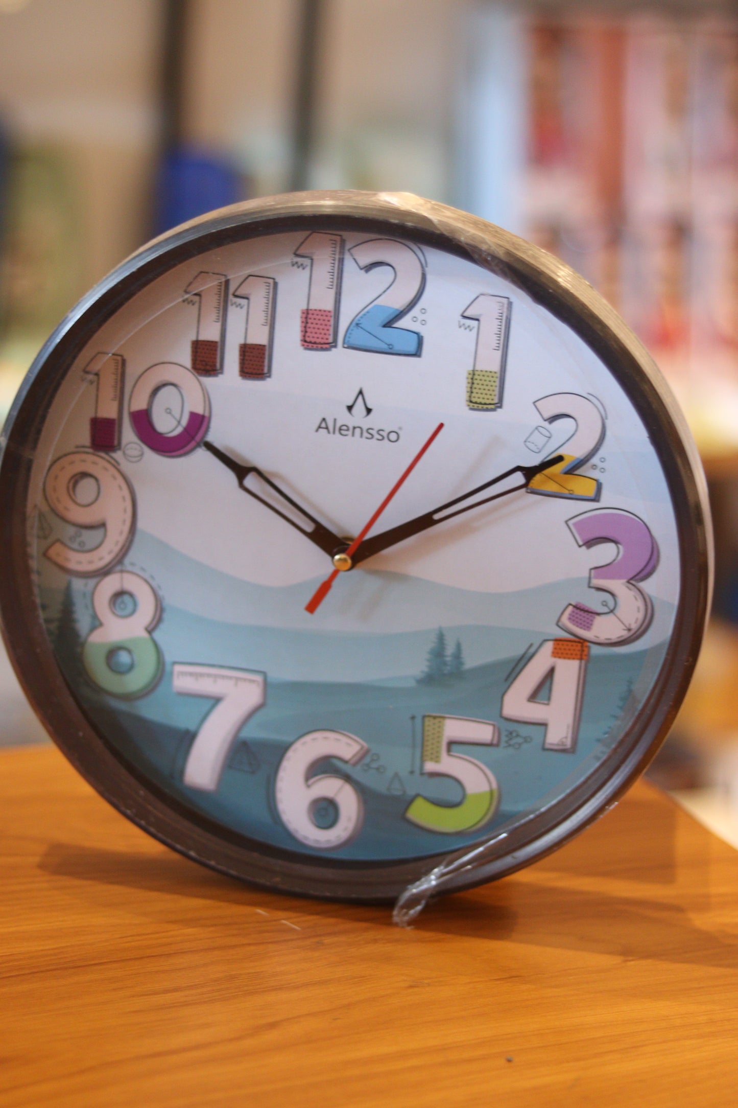 Colorful Numbers Wall Clock – Modern Educational Design with Silent Sweep Movement | Kids Room & Study Wall Décor | Onebest