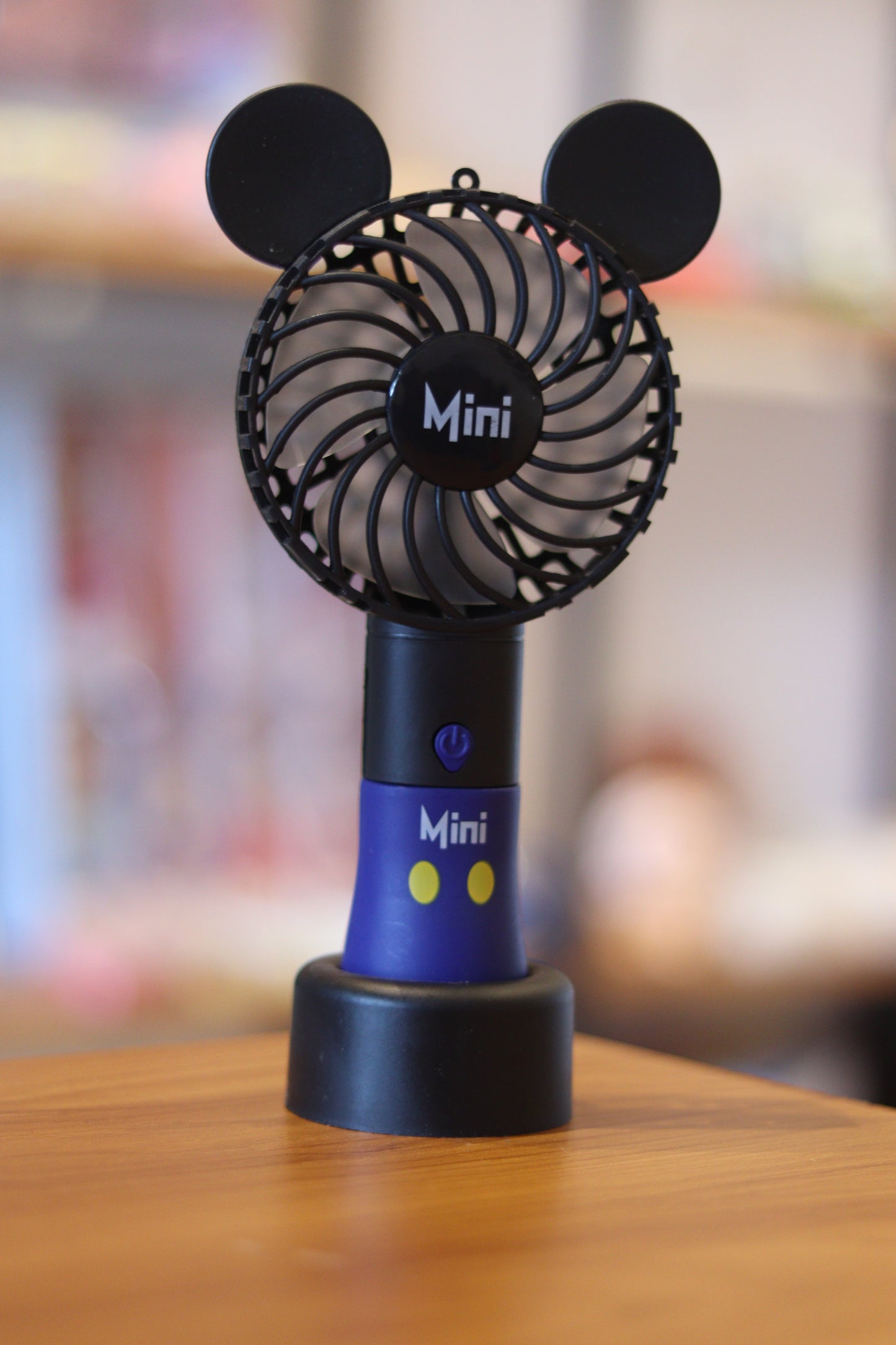 Mickey Mini Portable Hand Fan - Cute & Rechargeable | Handheld Cooling Fan for Travel, Office and Outdoor | Onebest