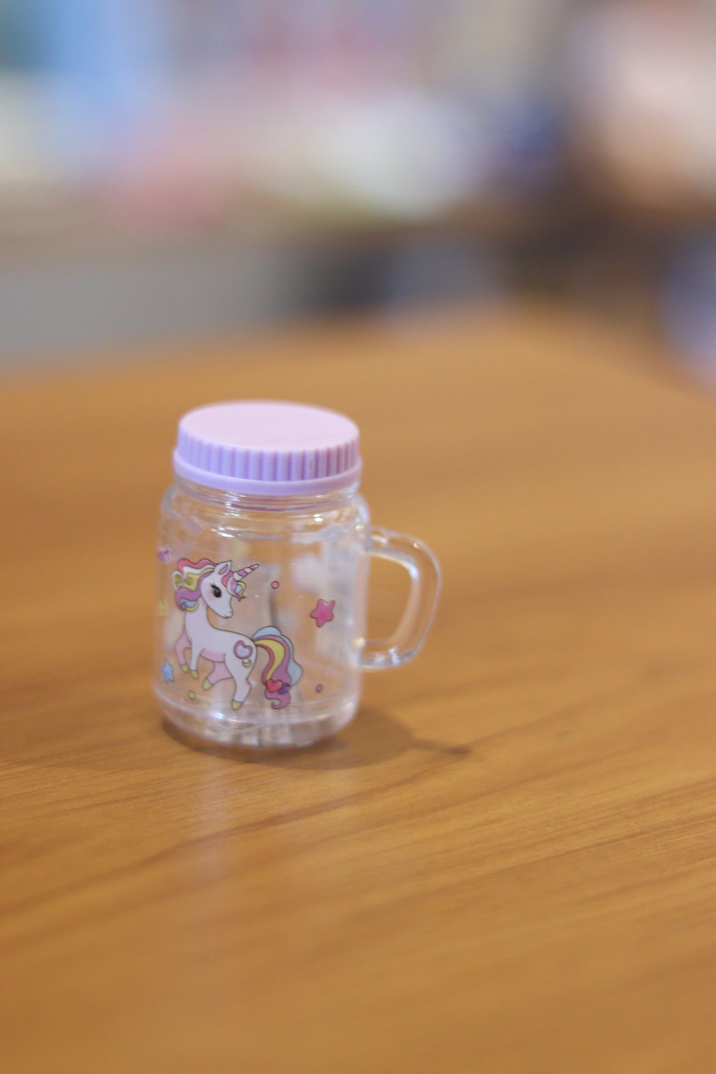 Cute Mini Jar Sharpener – Unicorn Print Pencil Sharpener with Handle | Aesthetic Stationery Gift for Kids & Students | Onebest