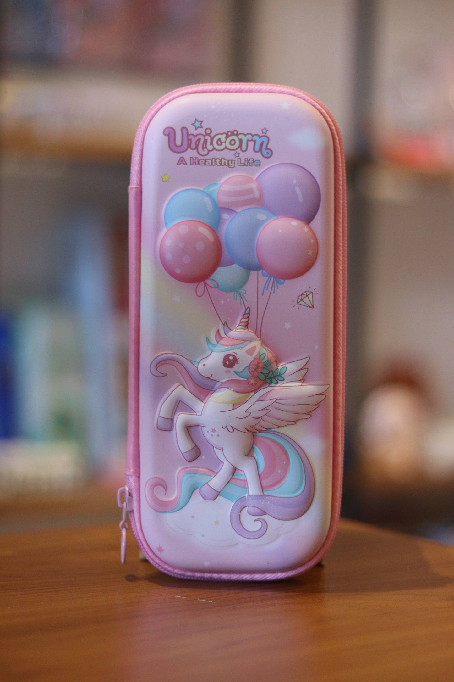 Unicorn 3D Pencil Box with Zipper – Cute Hard Case Stationery Organizer for Kids & School | Onebest