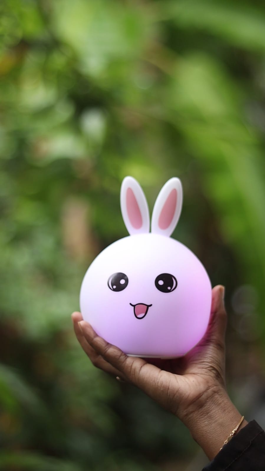 Rabbit Bunny Silicone Night Light Lamp – USB Rechargeable LED with 7 Colors | Soft Nursery Light for Kids Room & Baby Gift | Onebest