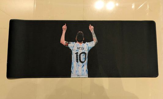 Lionel Messi Table Mat - Football Legend Desk Mat & Mouse Pad | Non-Slip Large Surface | Onebest