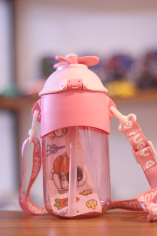 Kids Water Bottle with Fan 450ml | Portable Cooling & Drinking Bottle | Onebest