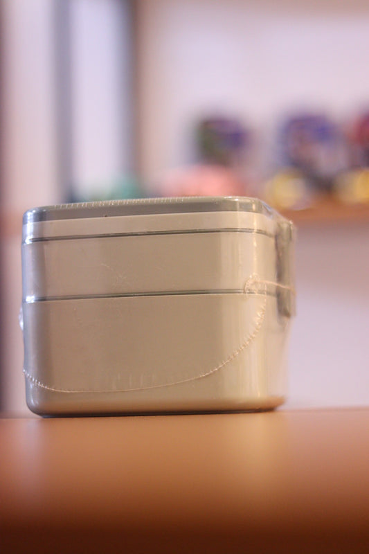 2 Layer Modern Square Lunch Box with Handle 1300ml | Leak-Proof & Portable | Onebest